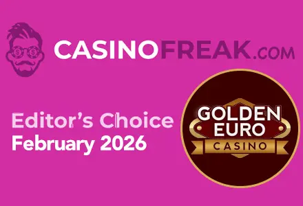 Golden Euro is chosen as Editor's Choice for Feb 2026 by CasinoFreak.com