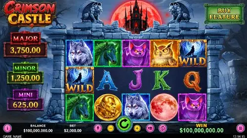 Screenshot area for the new Crimson Castle game
