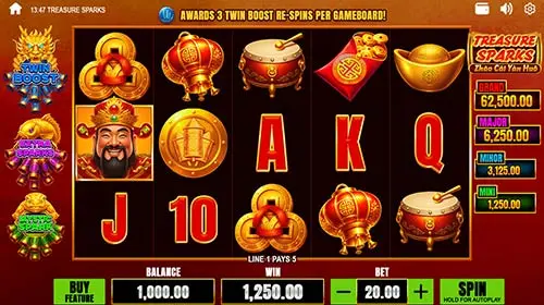 Capture d'écran du nouveau jeu Treasure Sparks