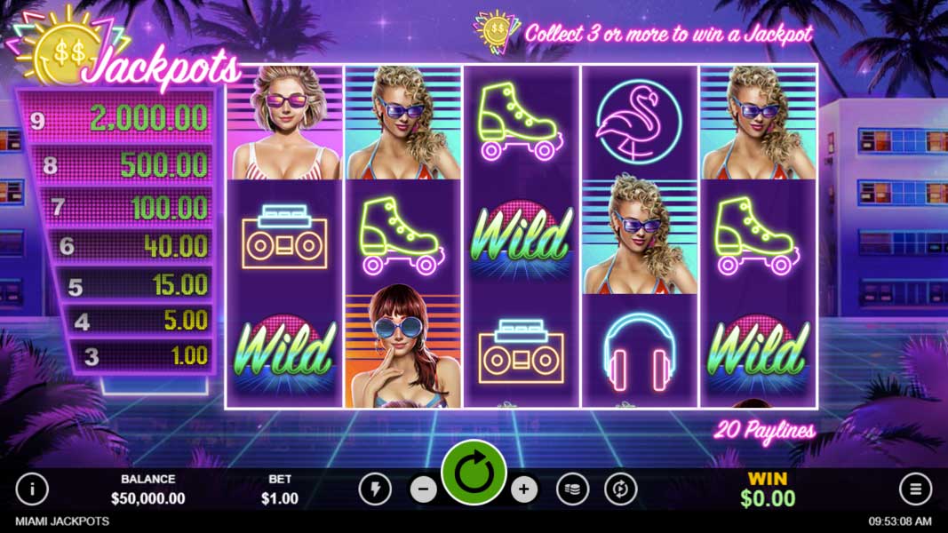 Miami Jackpots Online Slot Game